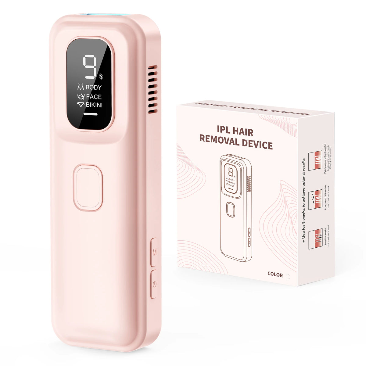 IPL Hair Removal Device - At-Home Ice-Cooling Handset
