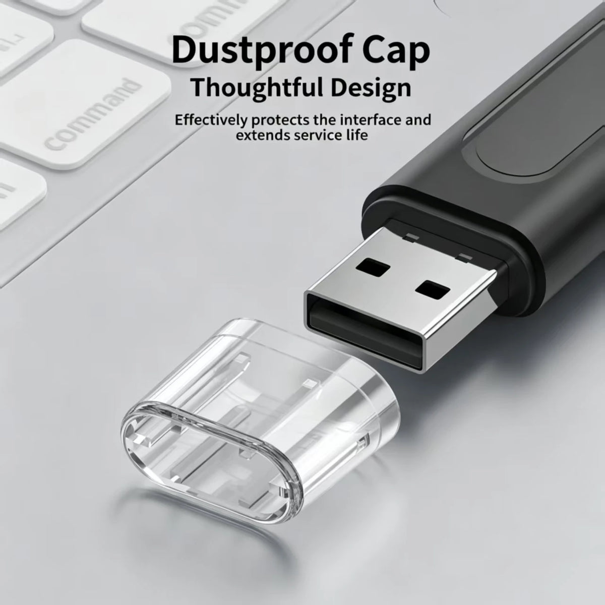 Dual-Port SD & TF Card Reader - USB-A and USB-C