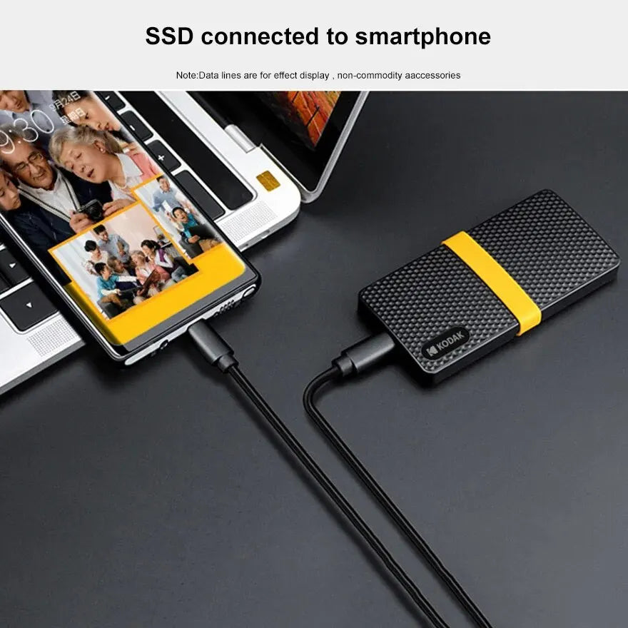 Kodak X200 Portable SSD - 256GB to 2TB USB 3.1 Type-C