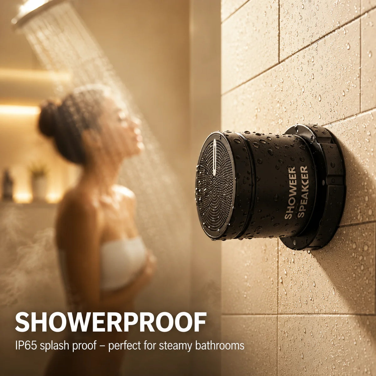 Magnetic Bluetooth Speaker - IPX5 Waterproof Shower Speaker