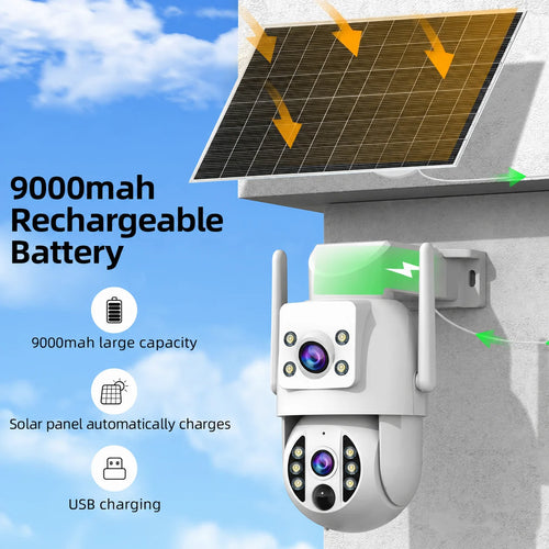 4K Solar Security Camera - detail view