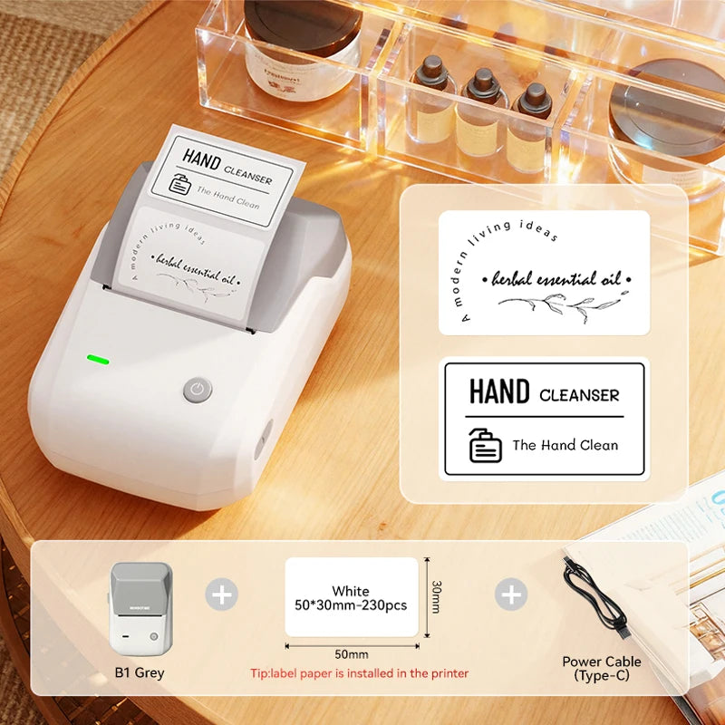 NIIMBOT B1 Label Printer - 2" Bluetooth Thermal with Tape