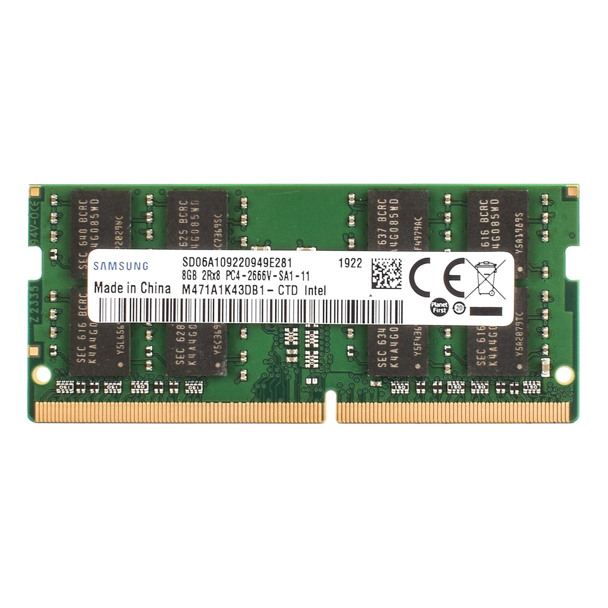 Samsung DDR4 Laptop SODIMM - 4GB to 16GB, 2400-3200MHz
