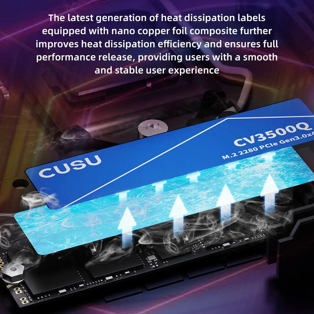 CUSU M.2 NVMe Internal SSD - 512GB to 2TB PCIe 3.0