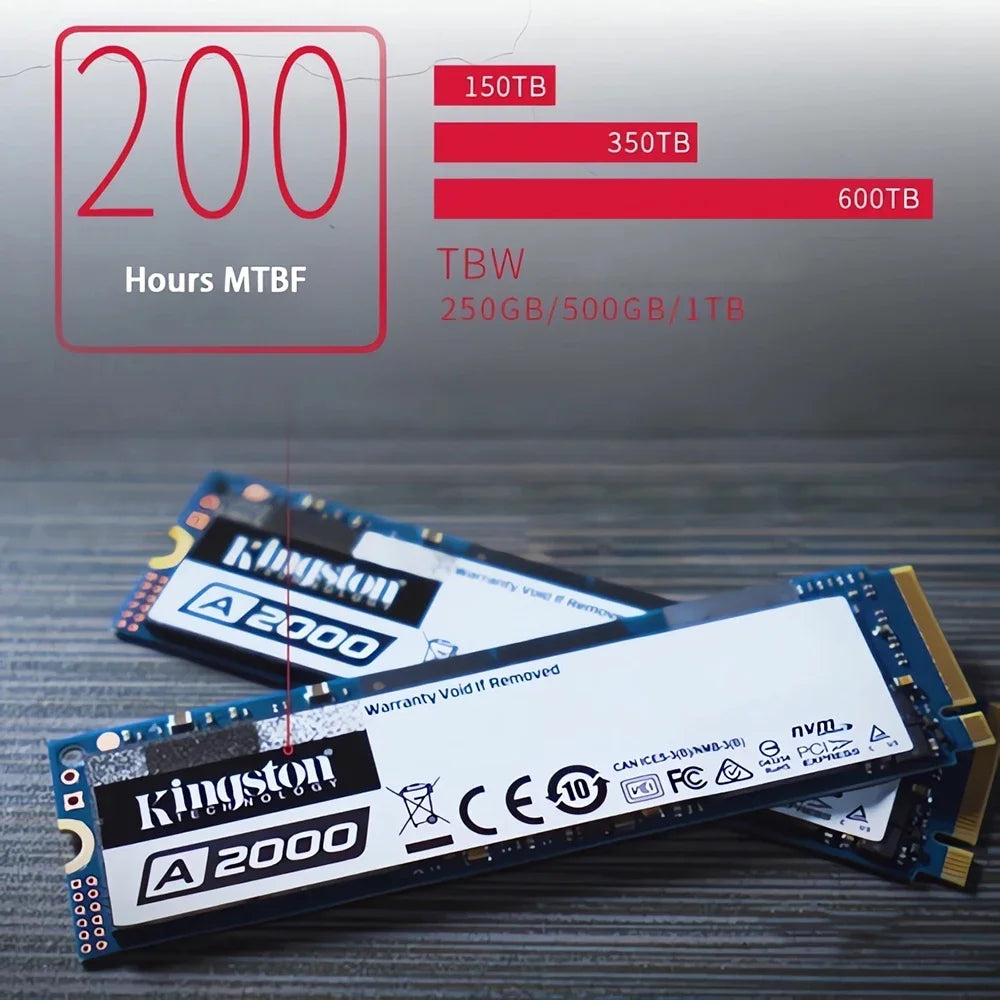 Kingston A2000 NVMe SSD - 250GB to 1TB M.2 2280