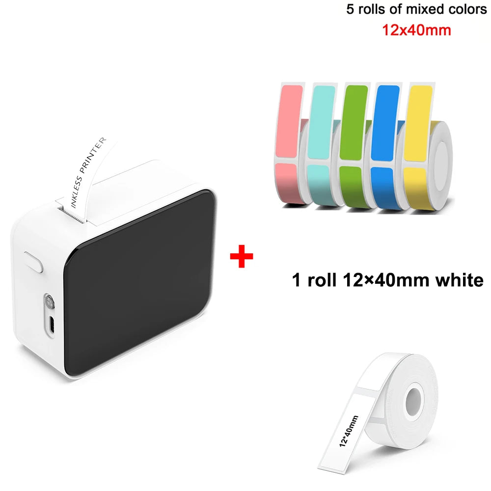 MarkLife P15 Mini Label Printer - Bluetooth Thermal, No Ink