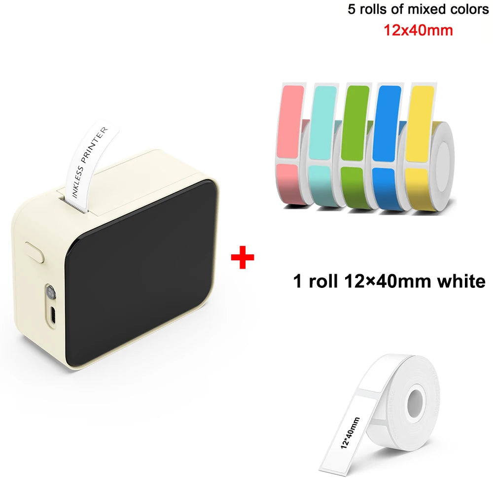 MarkLife P15 Mini Label Printer - Bluetooth Thermal, No Ink