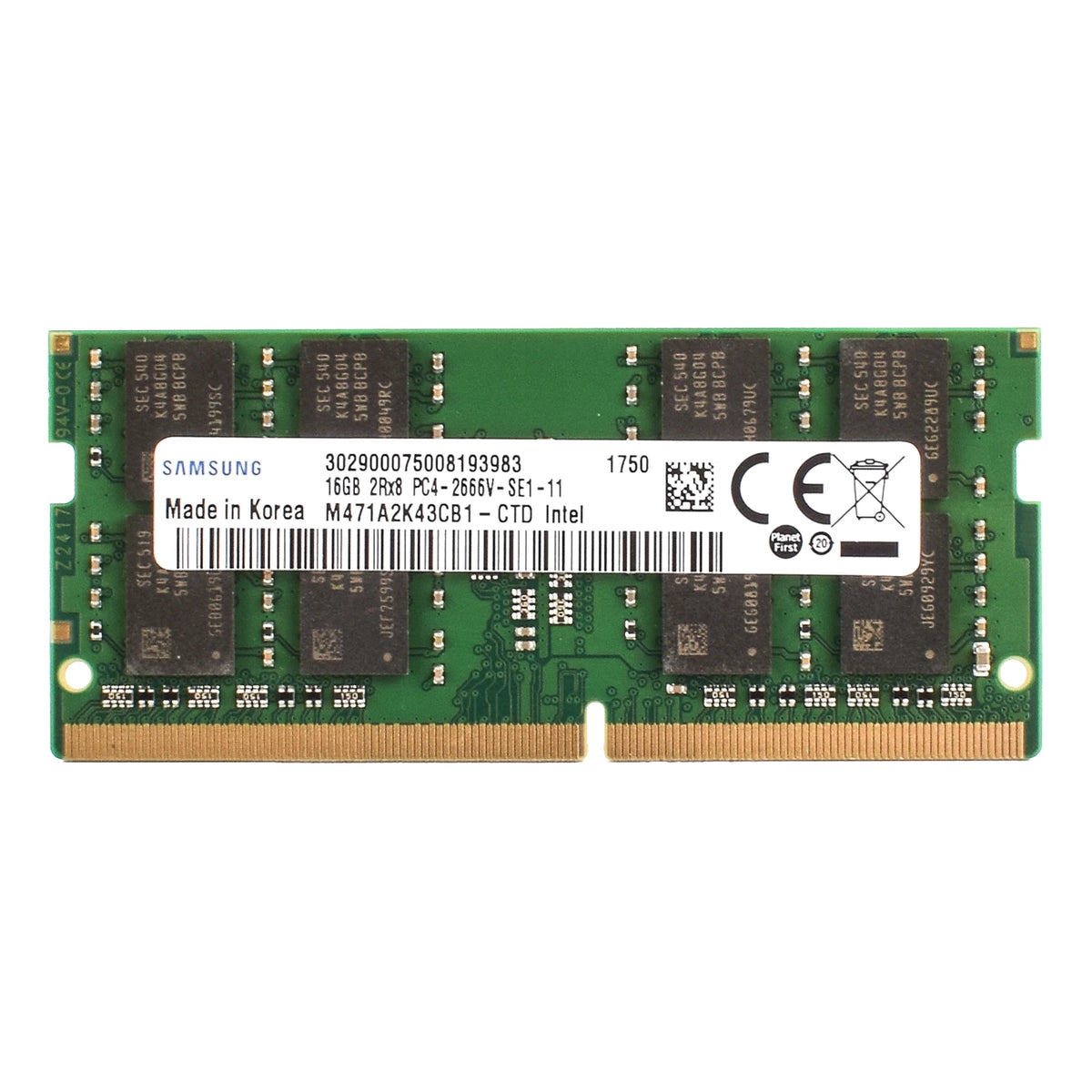 Samsung DDR4 Laptop SODIMM - 4GB to 16GB, 2400-3200MHz