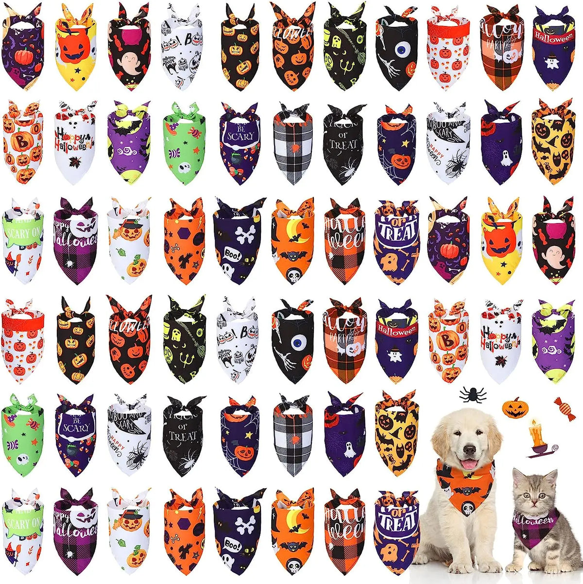 Dog Bandana Multipack - Seasonal Triangle Scarf Bibs