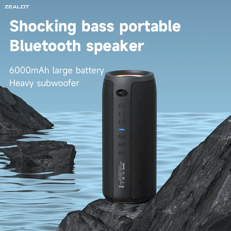 ZEALOT S51 Pro 40W Bluetooth Speaker - 3D Stereo Bass