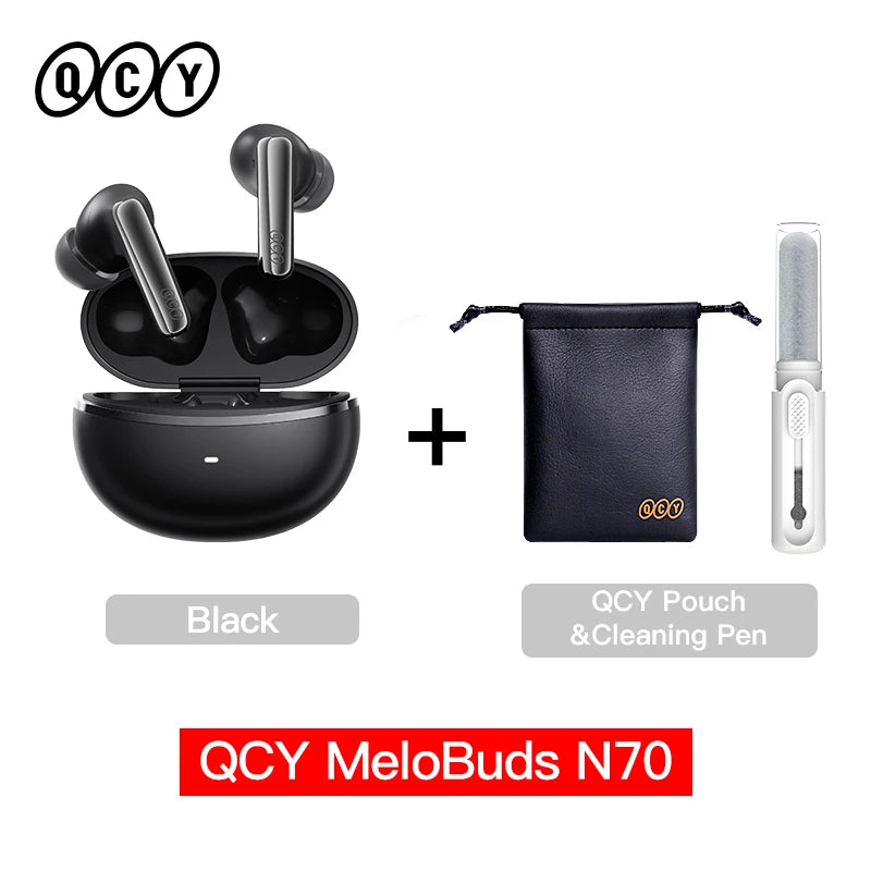 QCY MeloBuds N70 Earbuds - Adaptive ANC, LDAC Hi-Res Audio