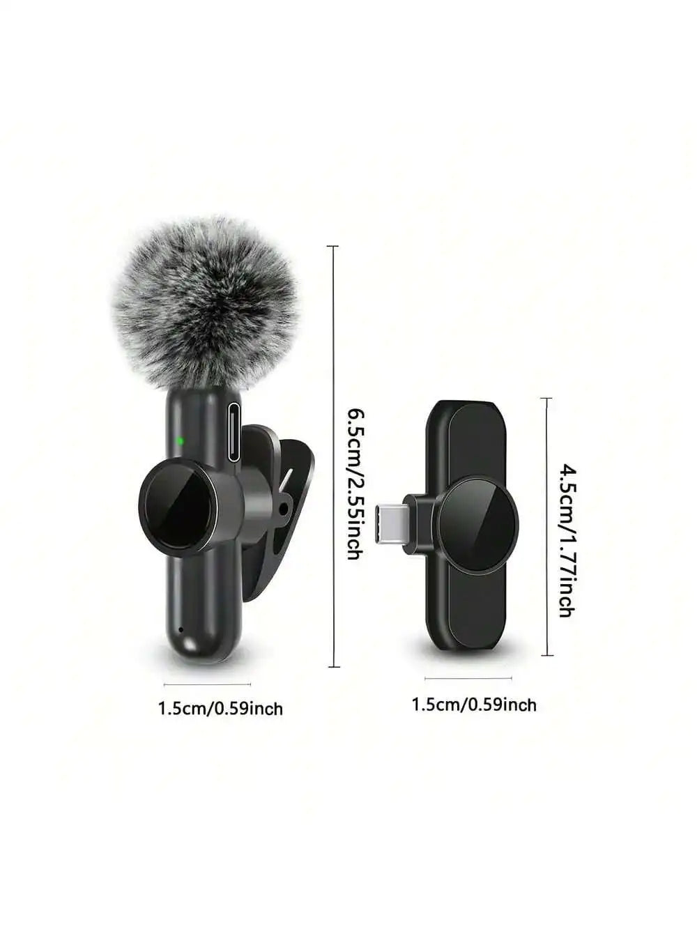 Wireless Lavalier Microphone - detail view