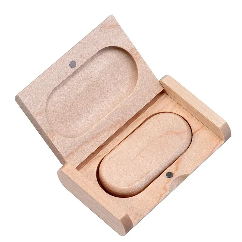 Wooden USB Flash Drive - 8GB to 128GB Keepsake Pen Drive