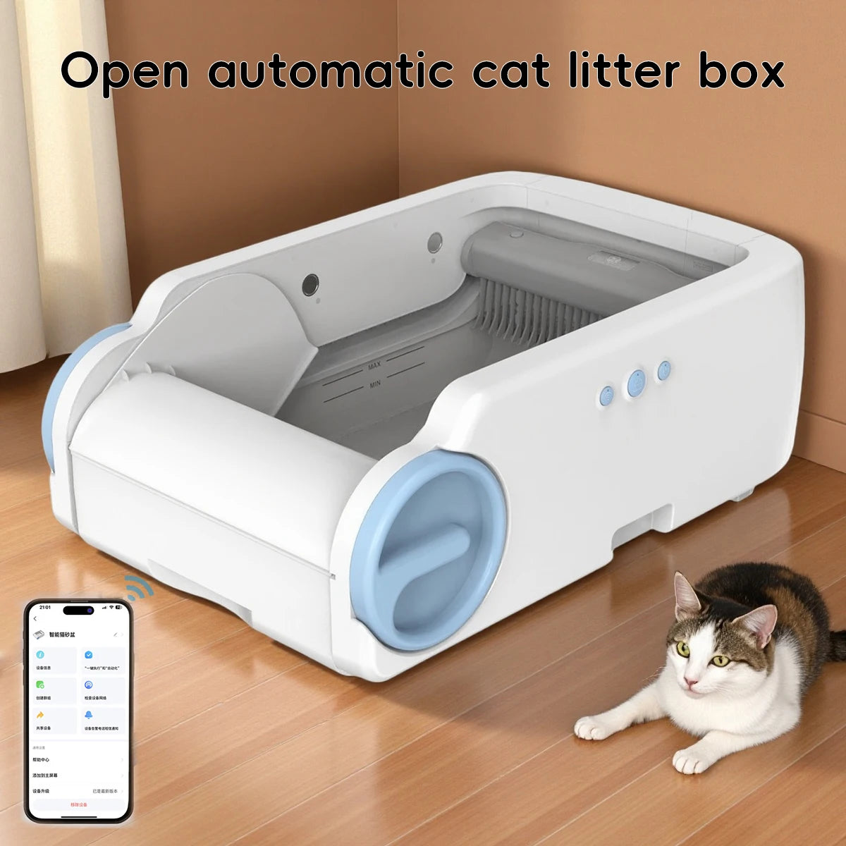 Smart Self-Cleaning Cat Litter Box - App Control