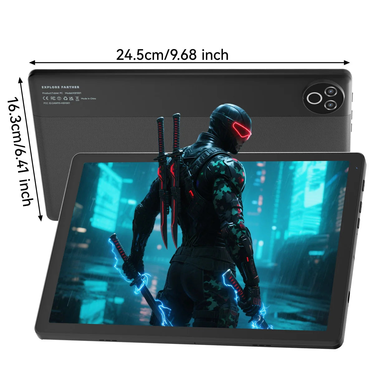 URAO 10" Android 15 Tablet - GMS Certified, 64GB & 128GB