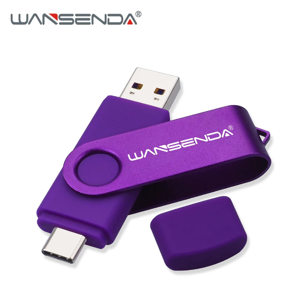 WANSENDA USB 3.0 Type-C OTG Drive - 16GB to 512GB