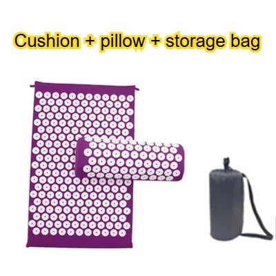 Acupressure Mat & Pillow Set - Relaxation Mat for Back, Neck & Feet