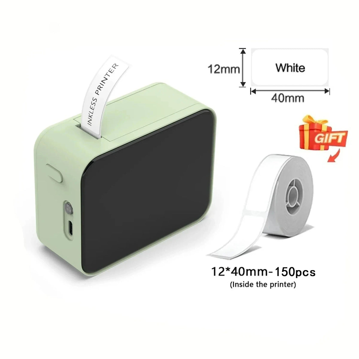 MarkLife P15 Mini Label Printer - Bluetooth Thermal, No Ink