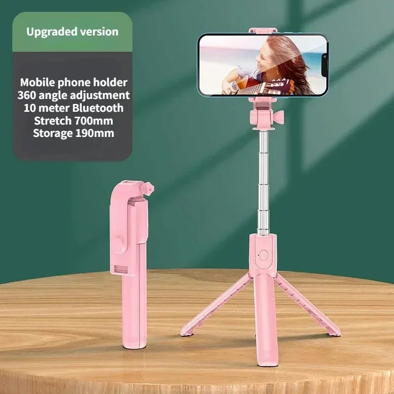 Selfie Stick Tripod with Bluetooth Remote & Fill Light