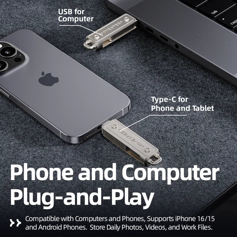 MOVESPEED USB-C OTG Flash Drive - 64GB to 512GB, 150MB/s