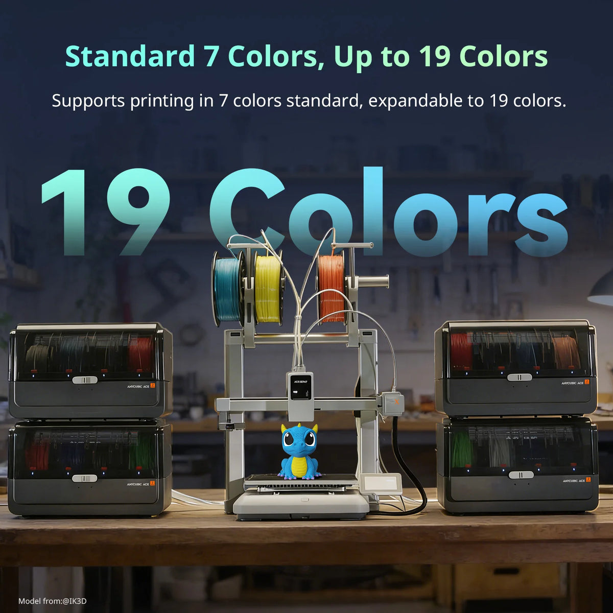 ANYCUBIC Kobra X Combo 3D Printer - detail view