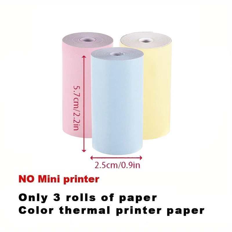 Pocket Thermal Photo Printer - 203dpi Bluetooth Label & Memo