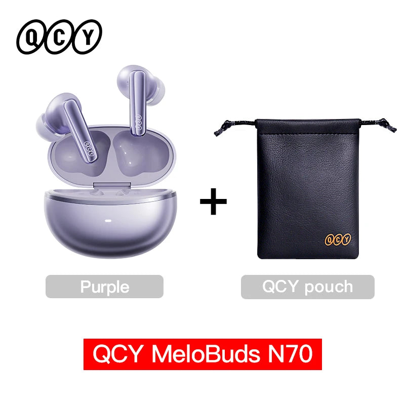 QCY MeloBuds N70 Earbuds - Adaptive ANC, LDAC Hi-Res Audio