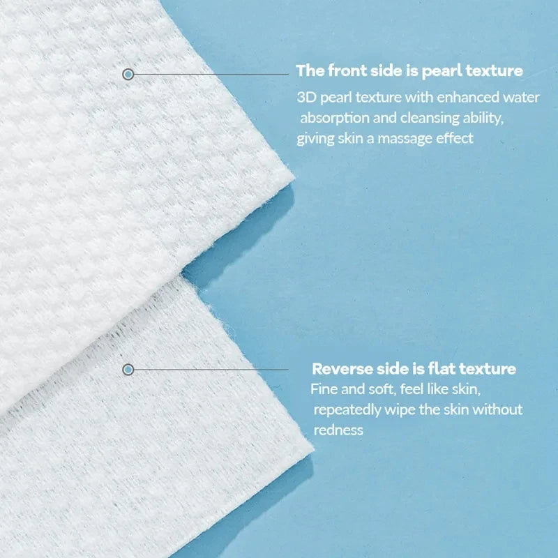 Cotton Facial Cleansing Towels - 100 Count