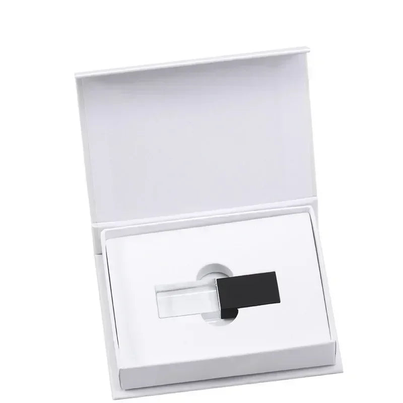 Crystal USB Flash Drive - 8GB to 128GB Gift Pen Drive