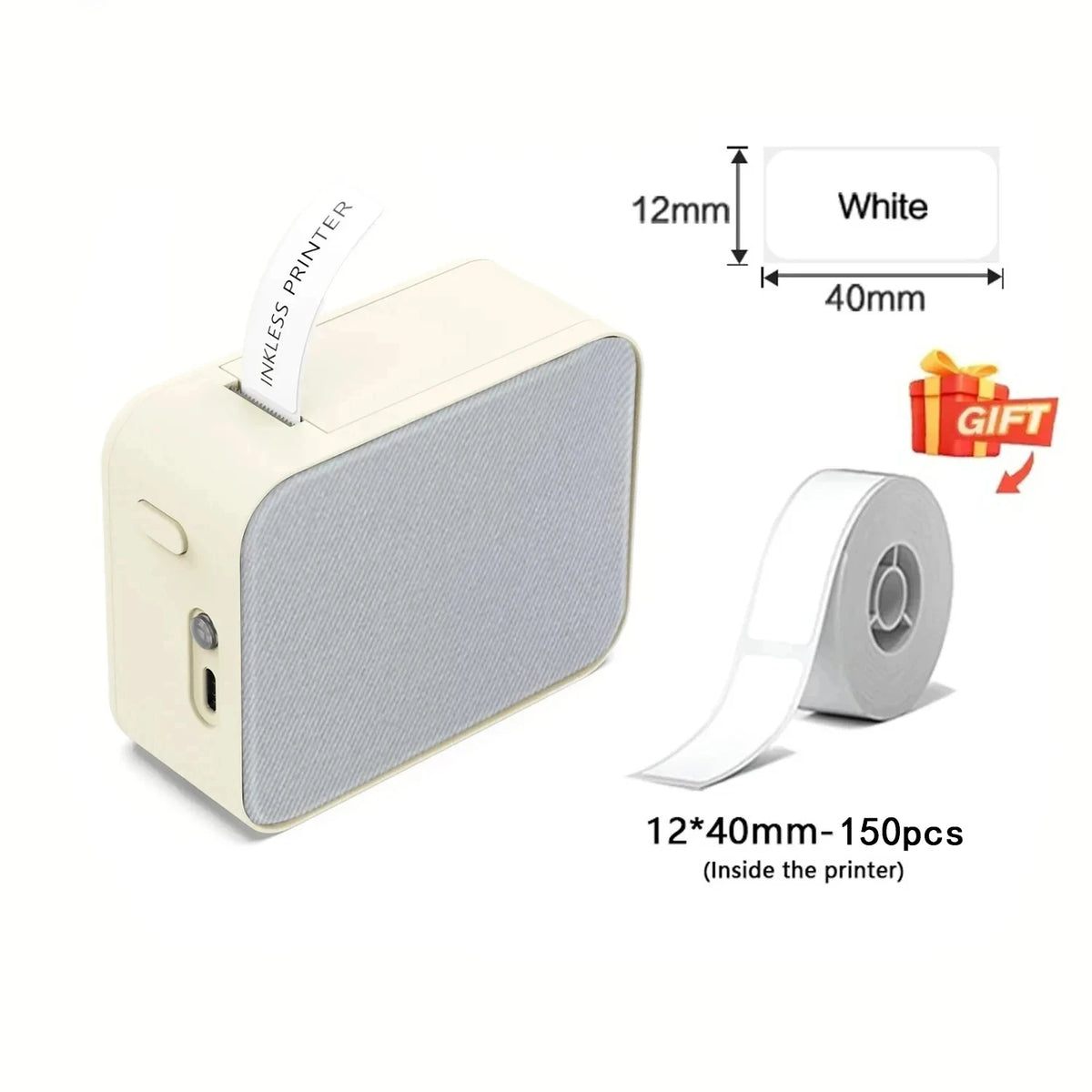 MarkLife P15 Mini Label Printer - Bluetooth Thermal, No Ink