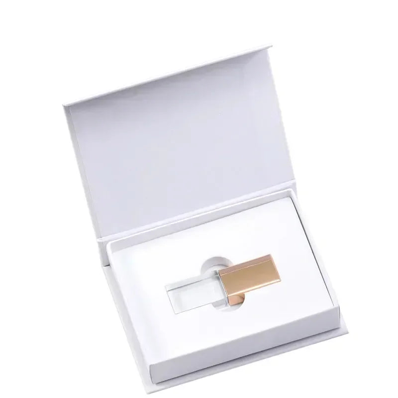 Crystal USB Flash Drive - 8GB to 128GB Gift Pen Drive