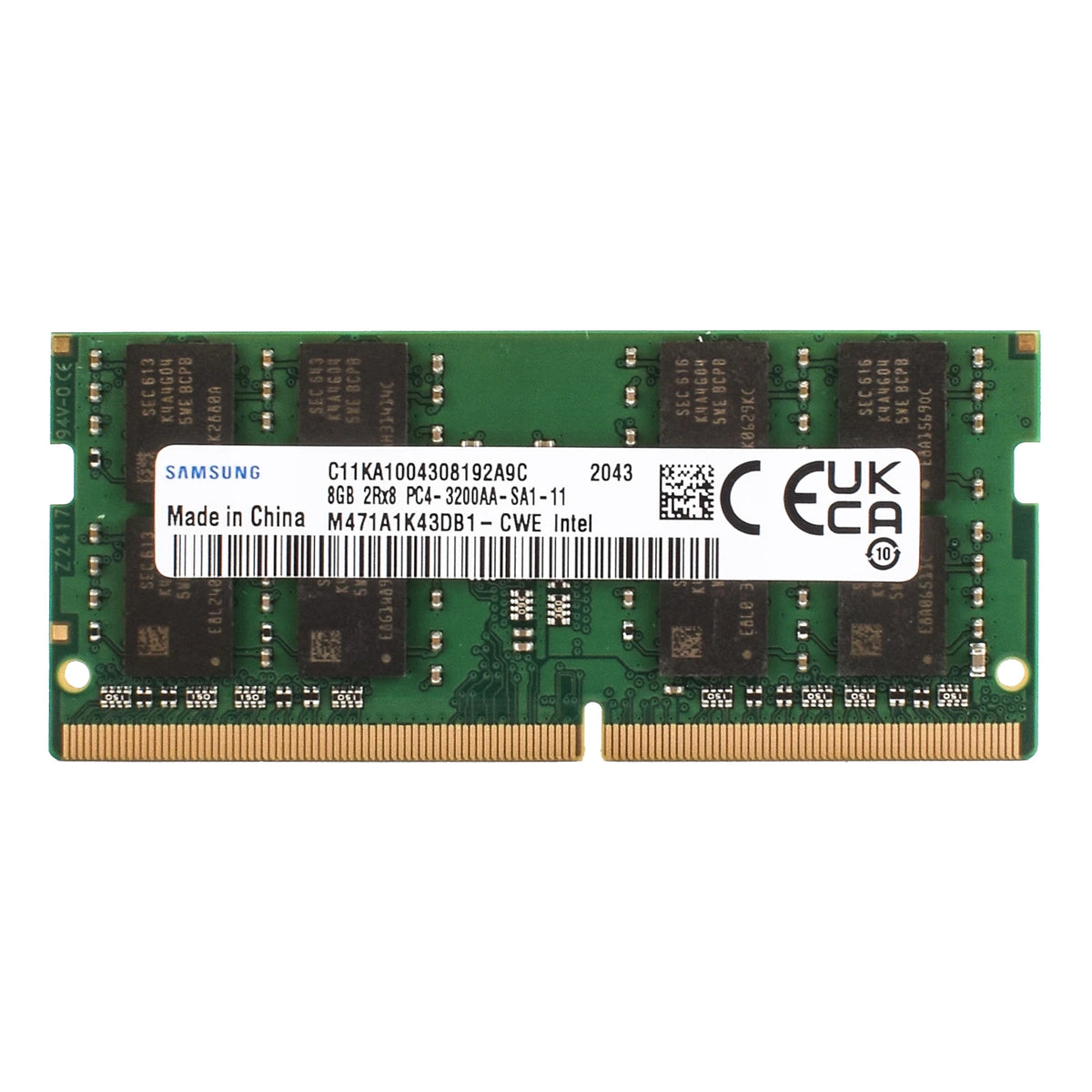 Samsung DDR4 Laptop SODIMM - detail view