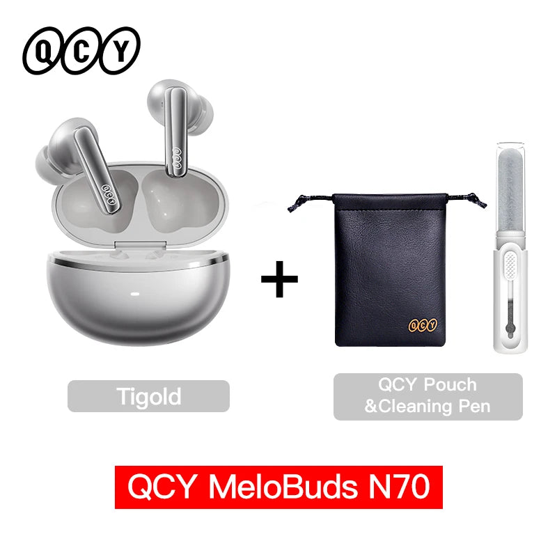 QCY MeloBuds N70 Earbuds - Adaptive ANC, LDAC Hi-Res Audio