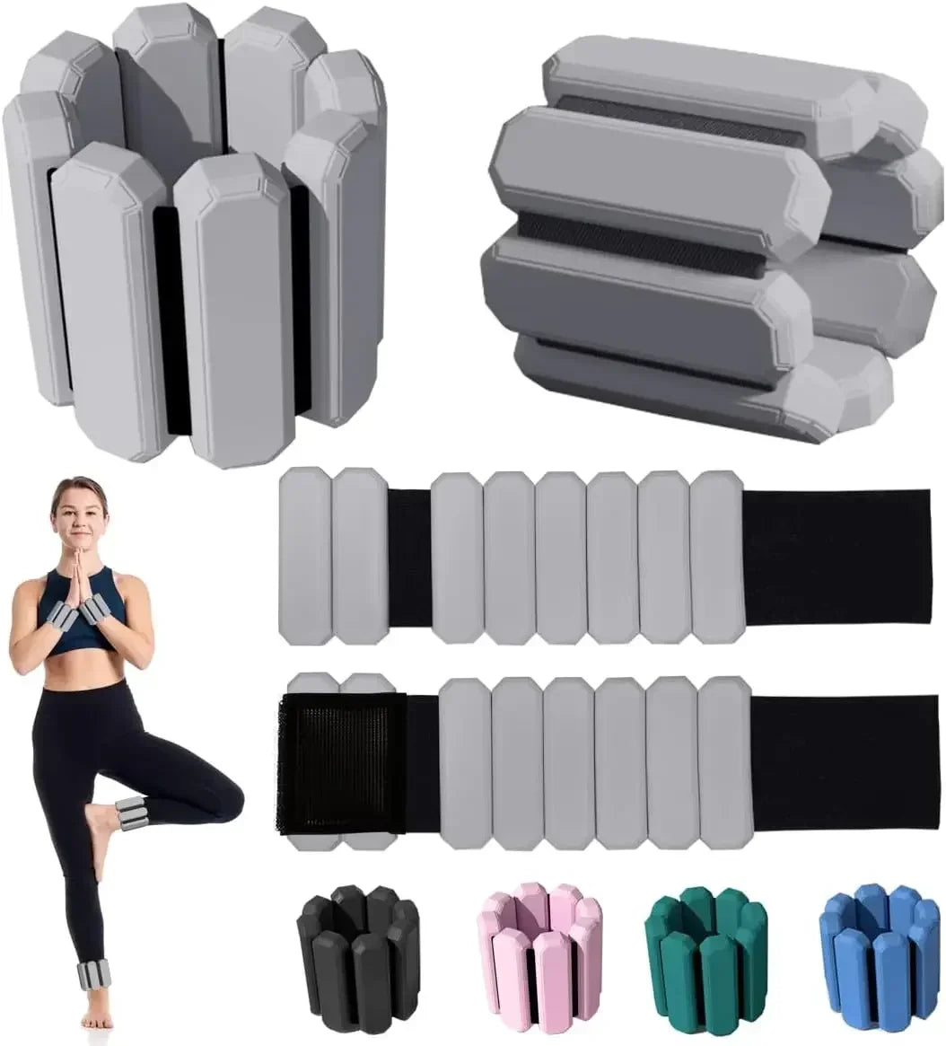 Adjustable Wrist & Ankle Weights - 450g or 900g Pair