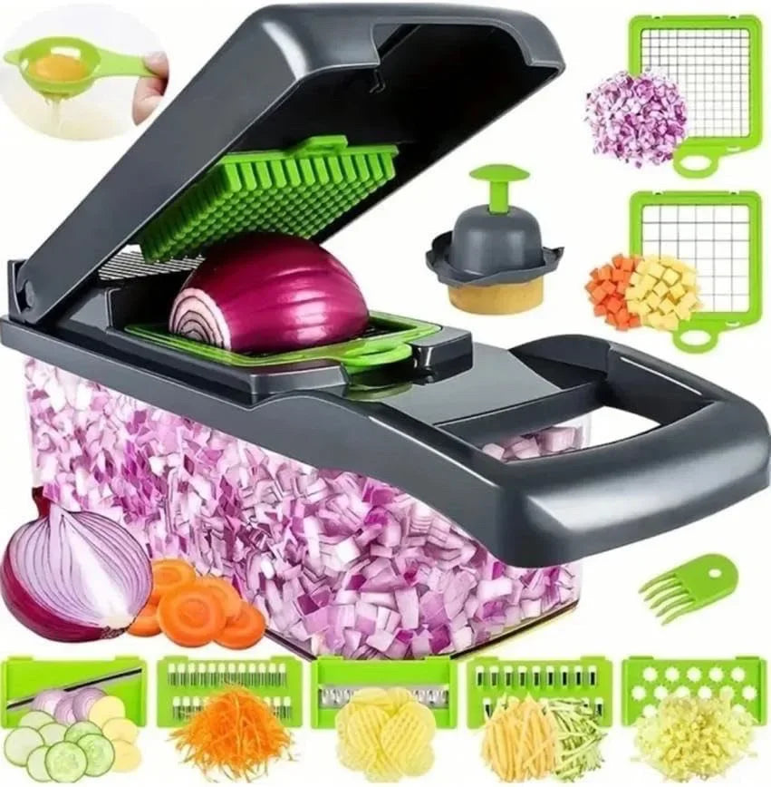 14-in-1 Vegetable Chopper - Multifunction Slicer, Dicer & Grater