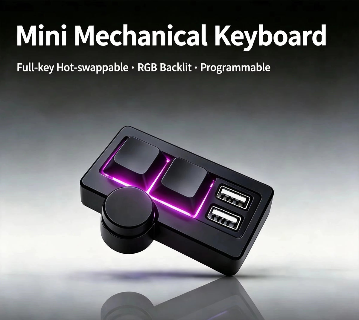 Hot-Swappable RGB Mini Mechanical Keyboard