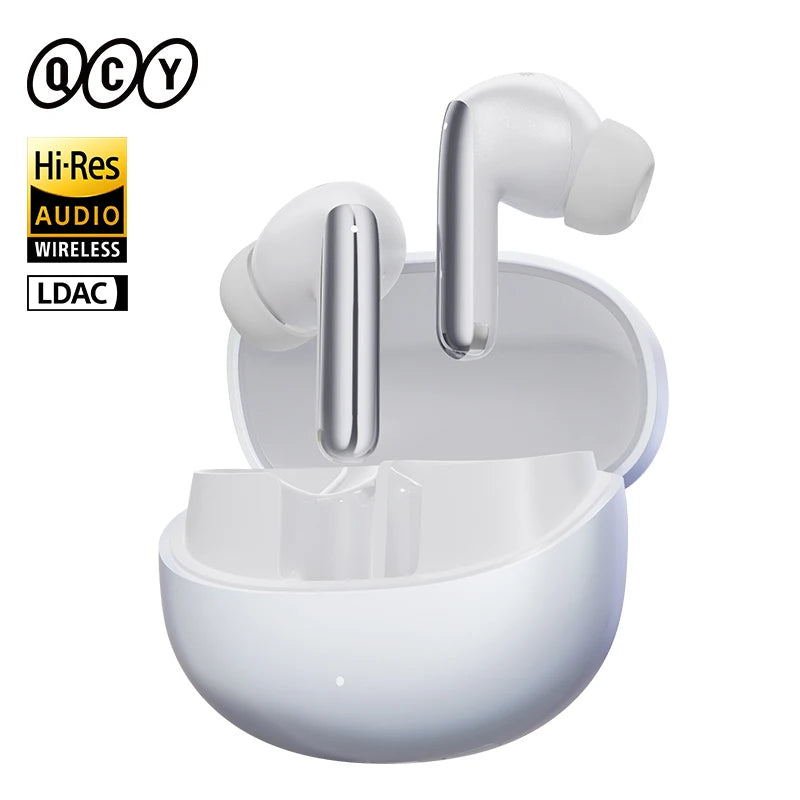 QCY MeloBuds Pro Earbuds - 46dB Hybrid ANC, Bluetooth 5.3
