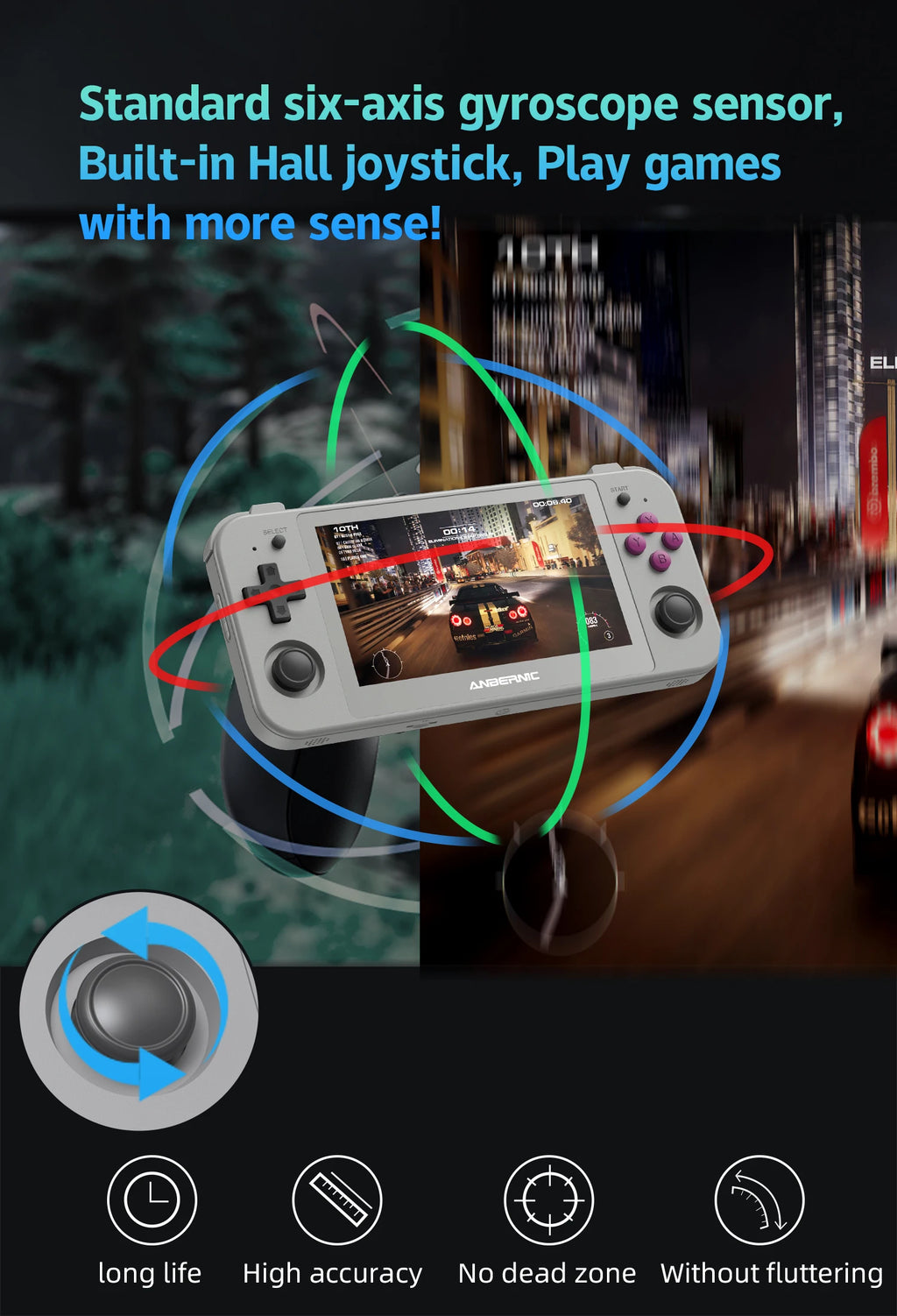 Anbernic RG505 Handheld Console - 4.95" OLED, Android 12