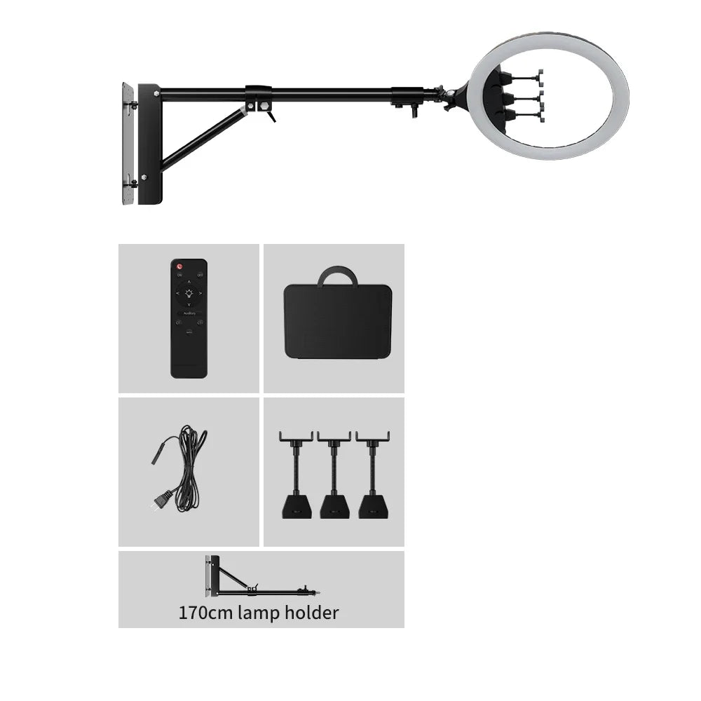 18-Inch LED Ring Light with Tripod Stand - Selfie & Streaming Light