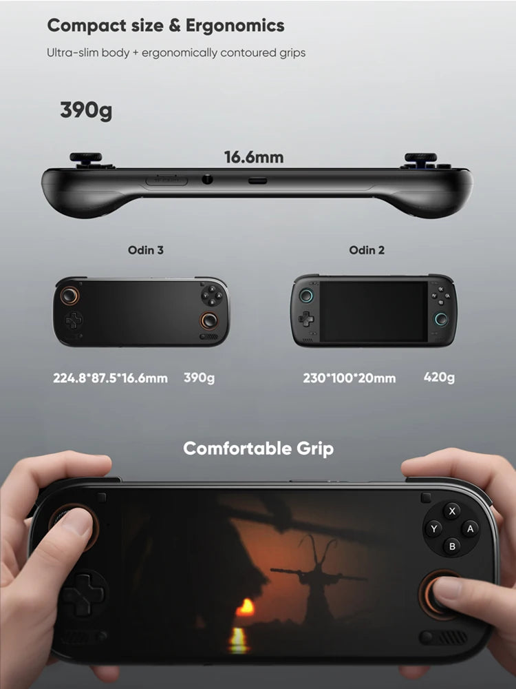 AYN Odin 3 Handheld Gaming Console - 6" 1080p AMOLED, Android