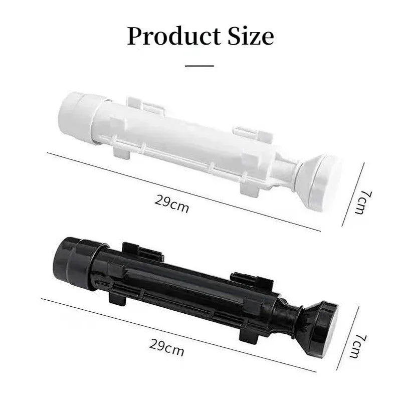 Pushing the plunger to eject a sushi rice cylinder