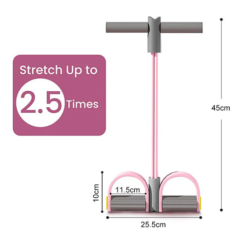 4-Tube Pedal Resistance Band - detail view