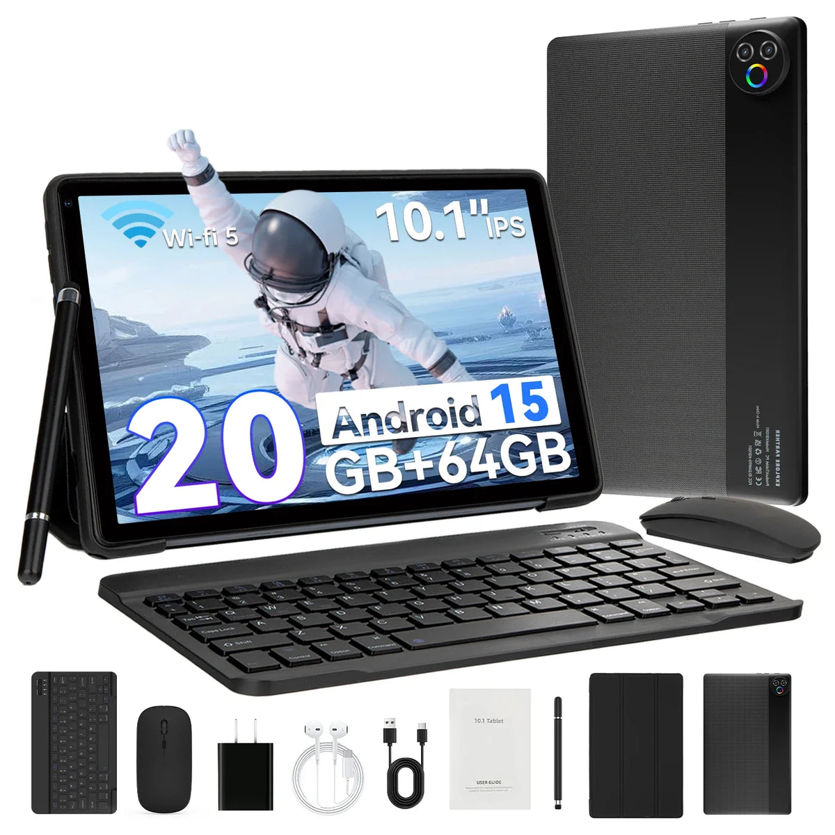 URAO 10" Android 15 Tablet - GMS Certified, 64GB & 128GB