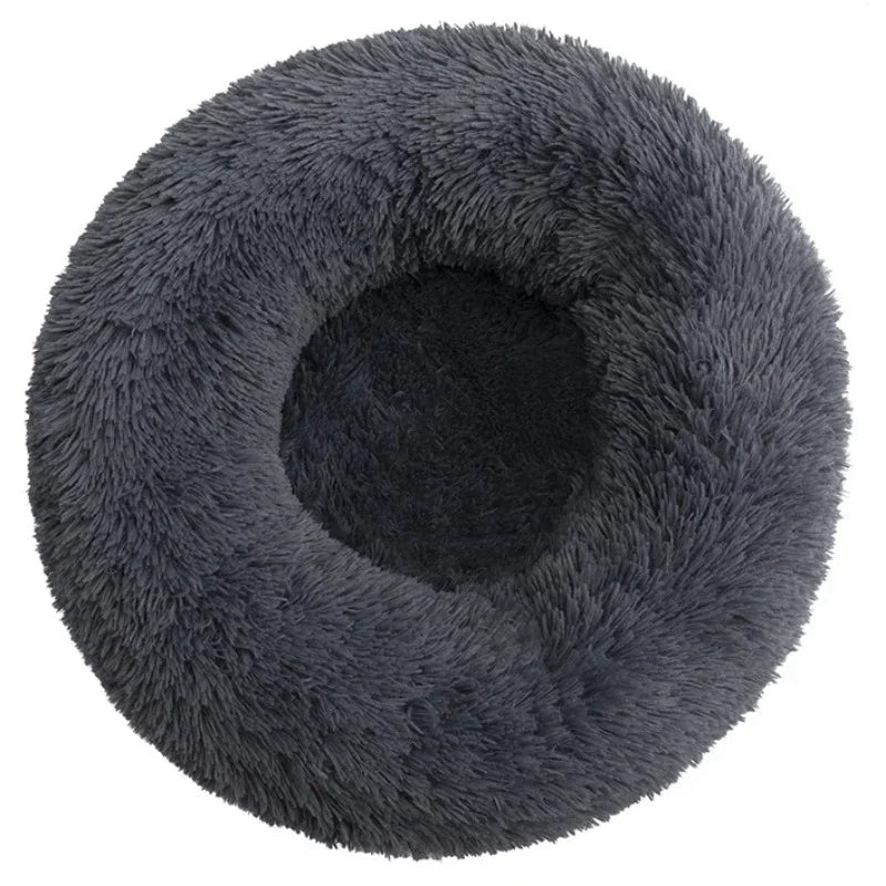 Plush Round Calming Pet Bed - 6 Sizes
