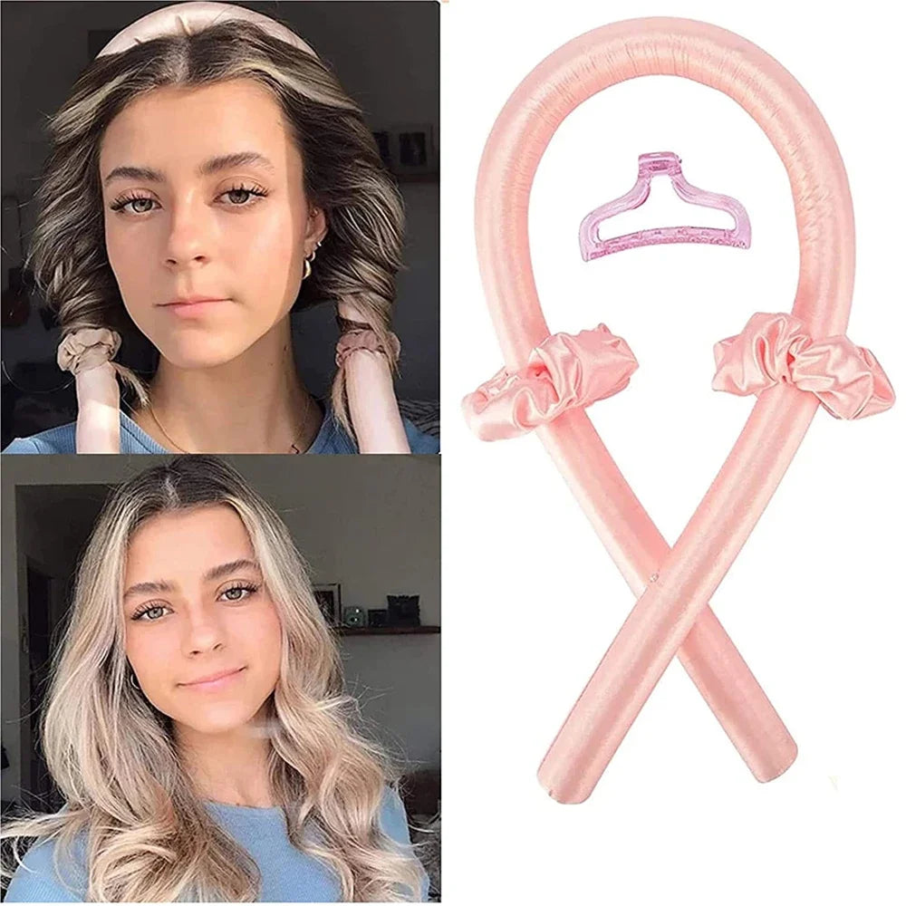 Heatless Curling Rod Headband - Overnight No-Heat Satin Curls