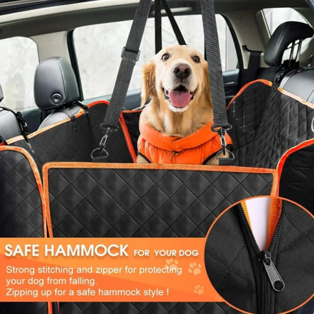 Waterproof Dog Car Seat Cover - Scratch-Resistant Hammock for Back Seat