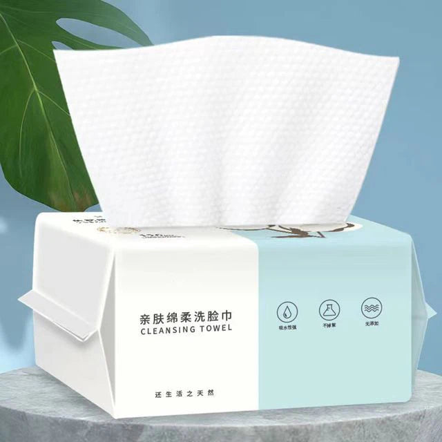 Cotton Facial Cleansing Towels - 100 Count