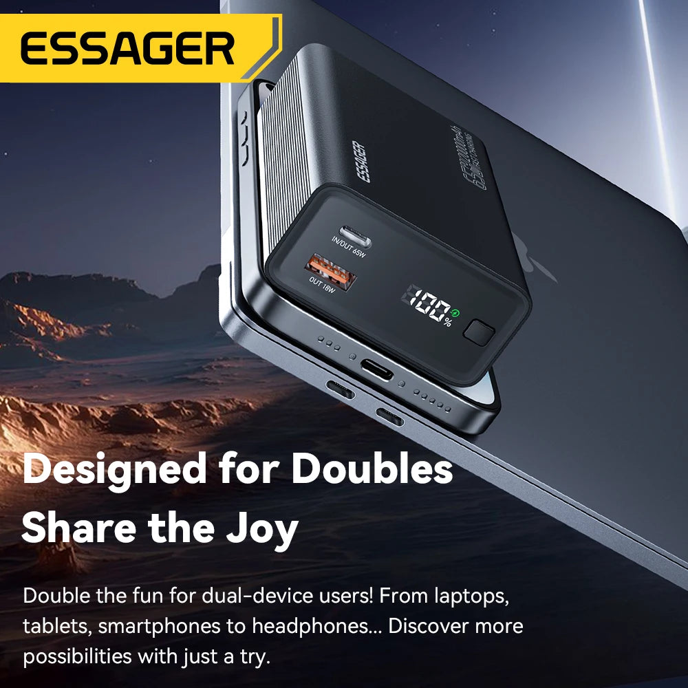 20000mAh Power Bank - detail view