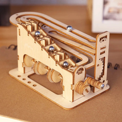 3D Wooden Marble Run - Mechanical Puzzle Kit