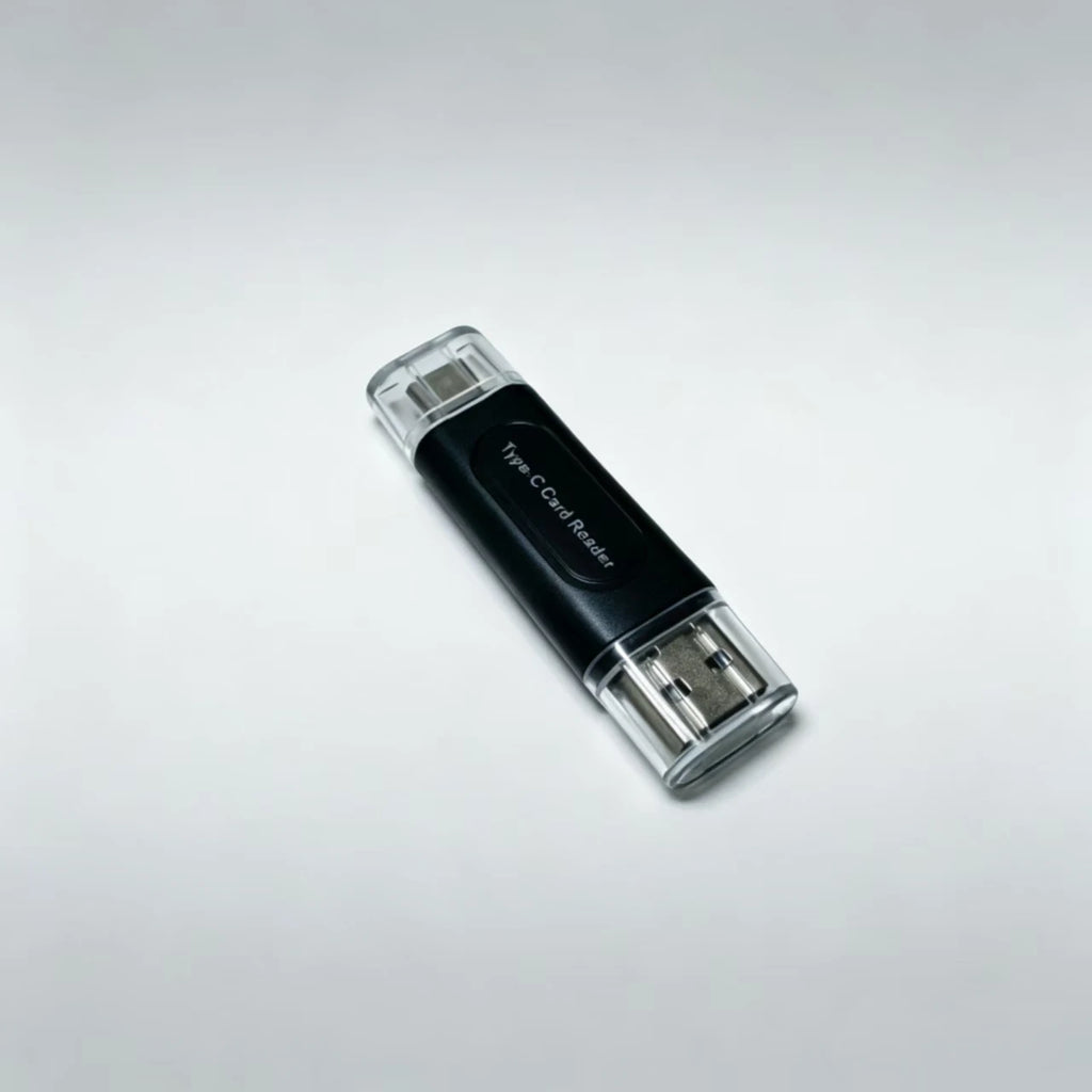 Dual-Port SD & TF Card Reader - USB-A and USB-C